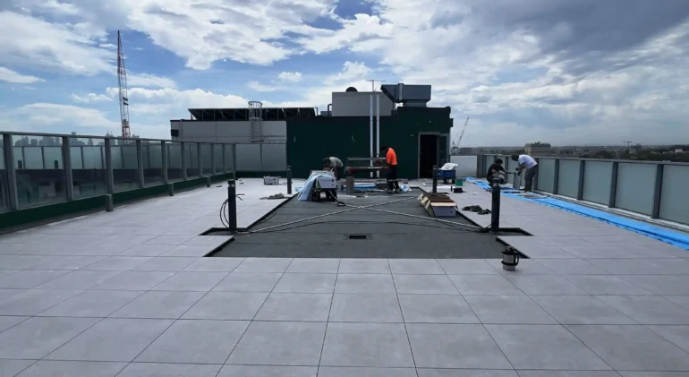 rooftop renewal project by Complete Construction Service