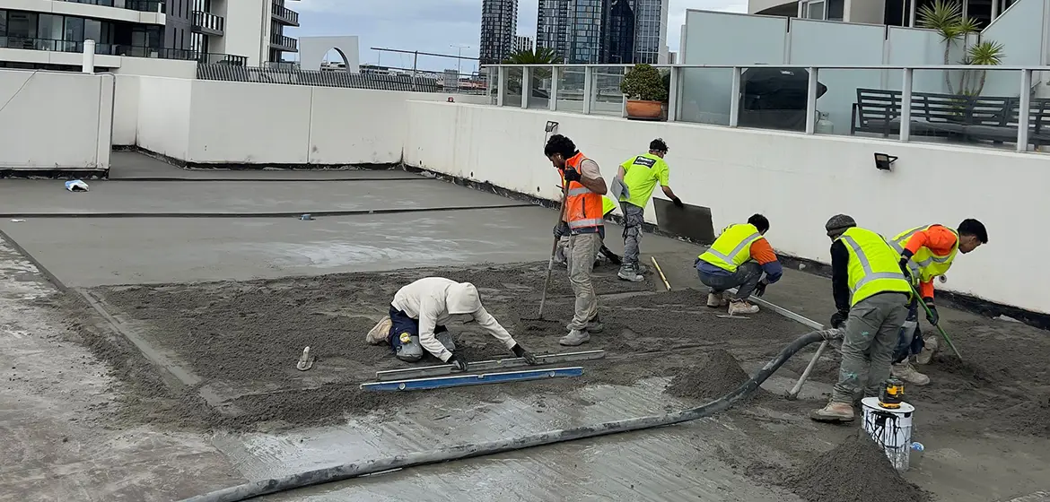 screeding in melbourne city