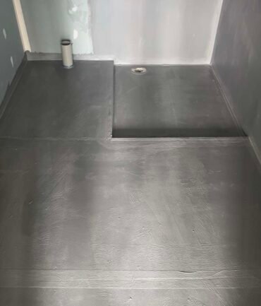 preparing shower wall surface for bathroom waterproofing melbourne renovation