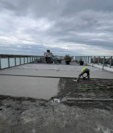Rooftop paver installation in Melbourne