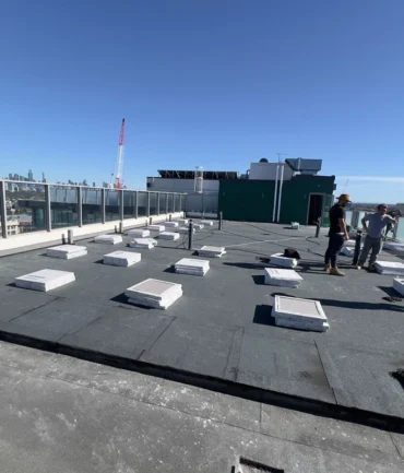 Rooftop paver installation in Melbourne