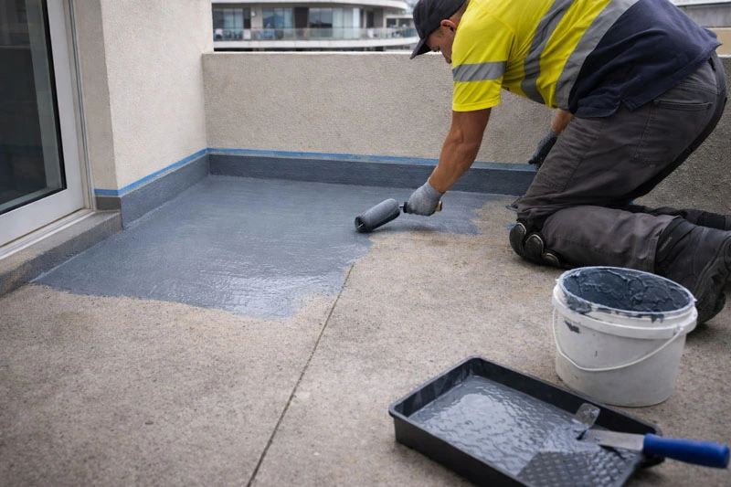 waterproofing membrane installation by licensed contractor