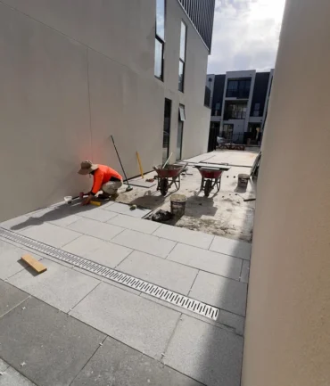 paver installation by complete construction service