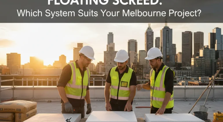 bonded screed Melbourne