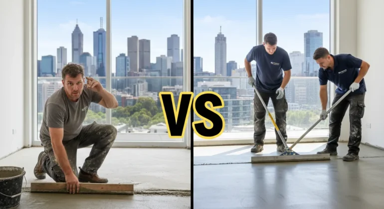 DIY Screeding vs Professional Contractors