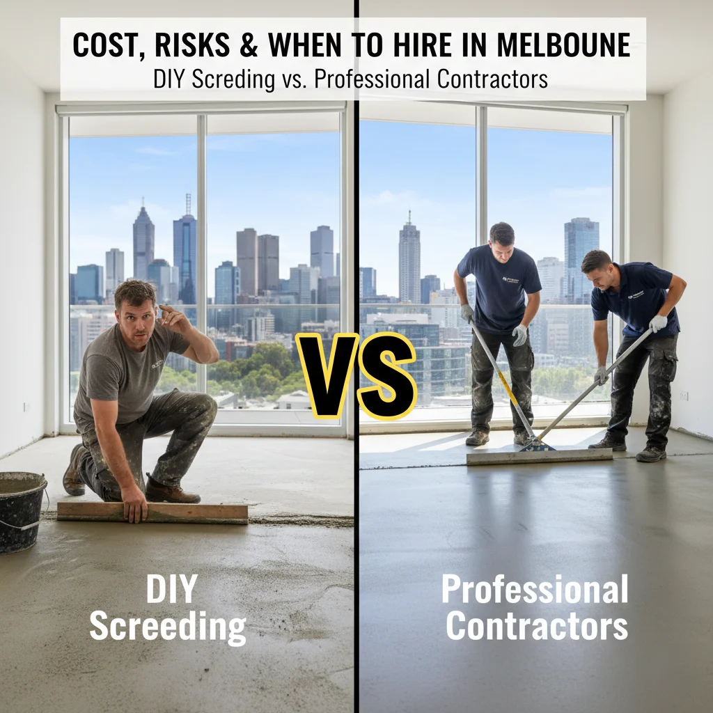 DIY Screeding vs Professional Contractors