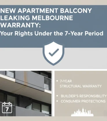 New Apartment Balcony Leaking Melbourne Warranty: Your Rights Under the 7-Year Period
