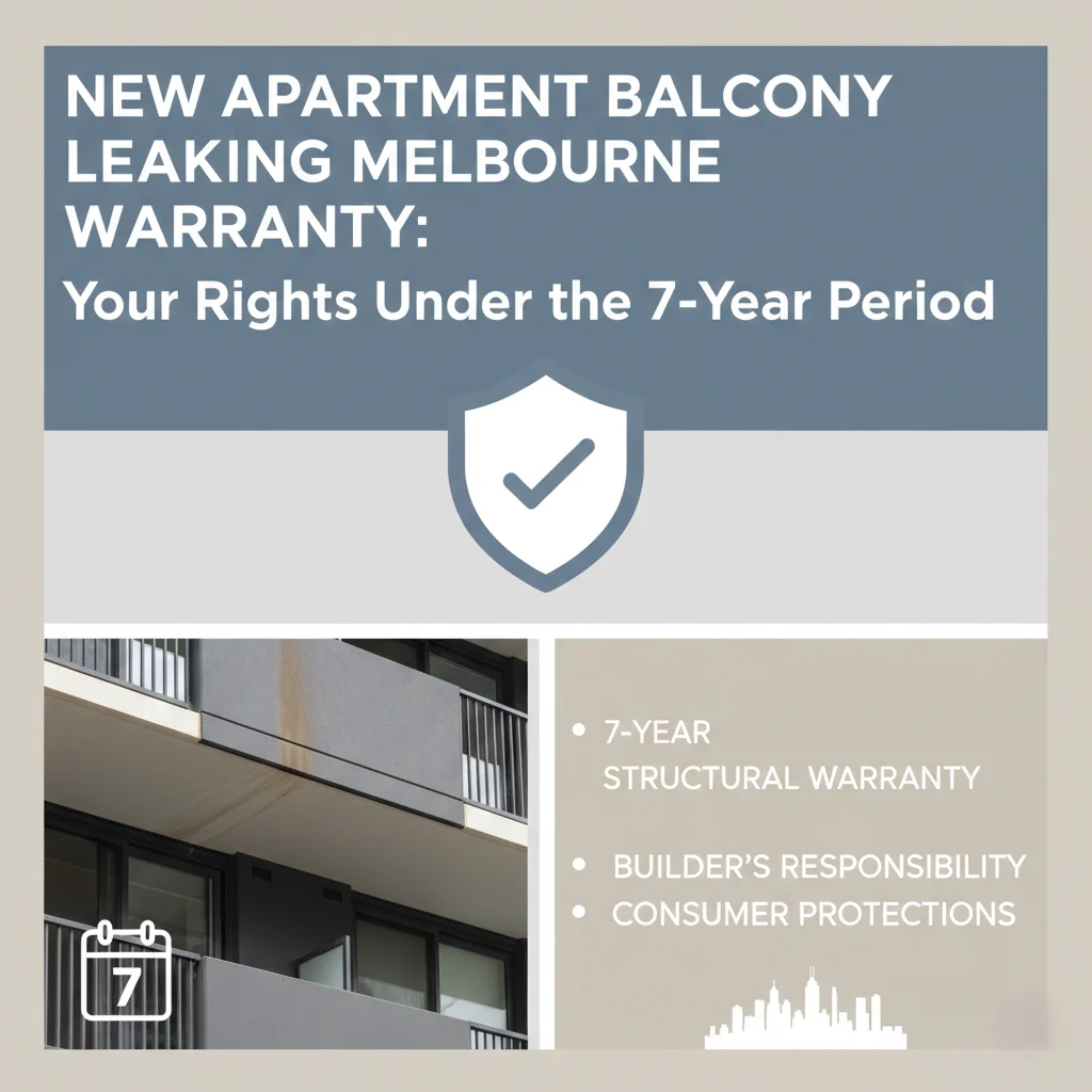 New Apartment Balcony Leaking Melbourne Warranty: Your Rights Under the 7-Year Period