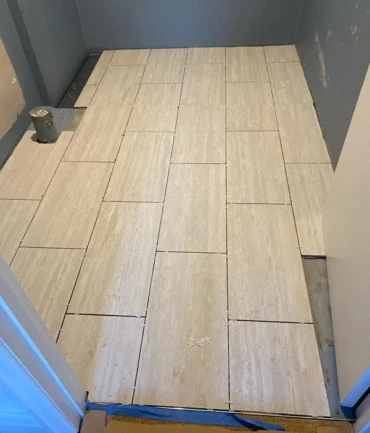 Tiling project completed by Complete Construction Service