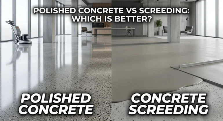 Polished Concrete vs Screeding: Which is Better