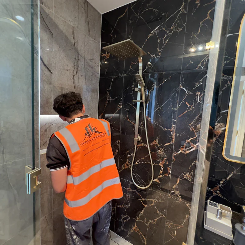 tiler installing wall tiles melbourne service