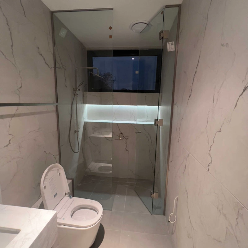 small bathroom tiling modern finish melbourne