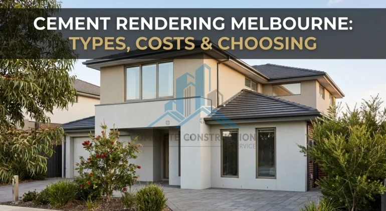 Cement Rendering Melbourne Types, Costs & Home Guide