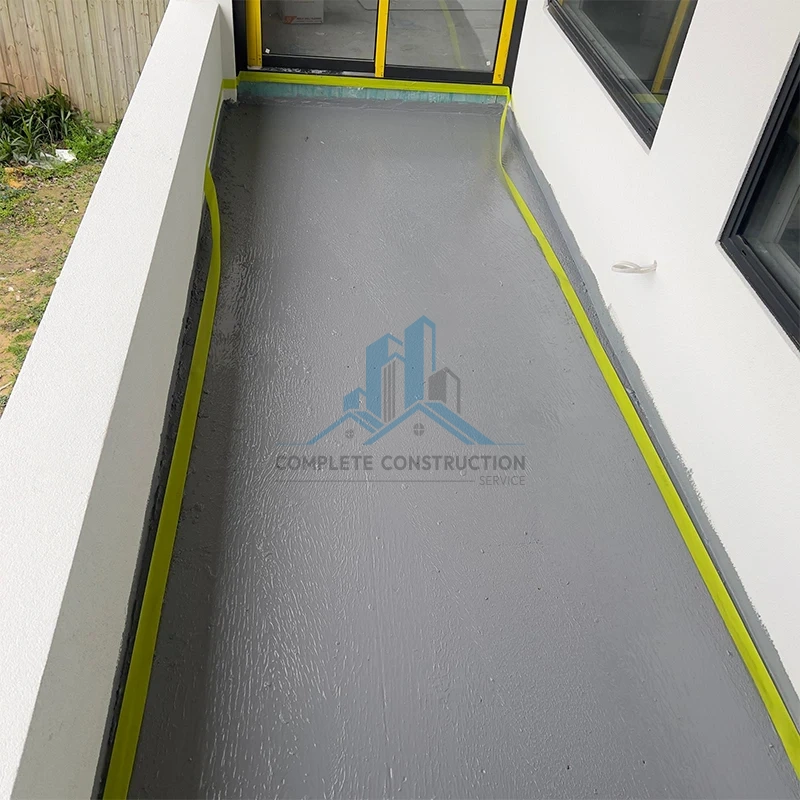 Balcony leak repair services in Melbourne with finished waterproofing