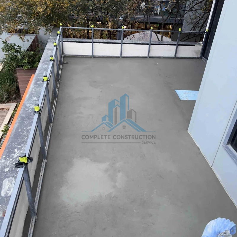 Balcony floor screeding services in Melbourne