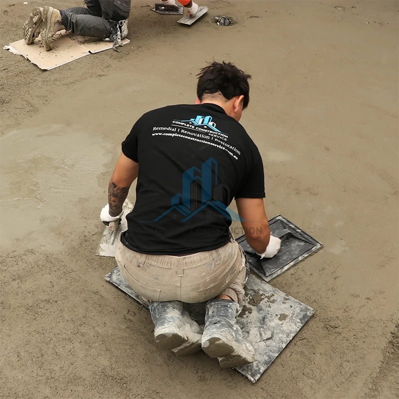 Hand-applied floor screeding services in Melbourne