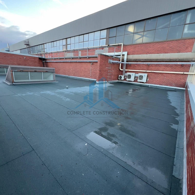 Commercial roof waterproofing project