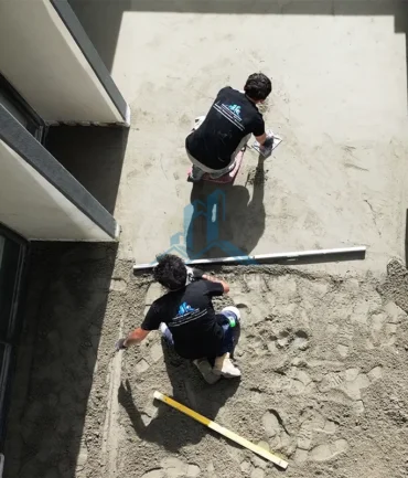Screeding the Balcony before Waterproofing and Paving in Melbourne