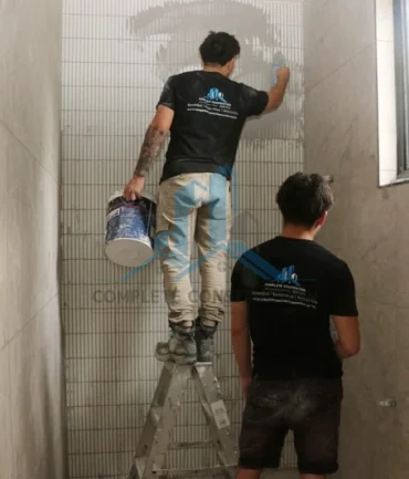 Bathroom tiling installation project in Melbourne