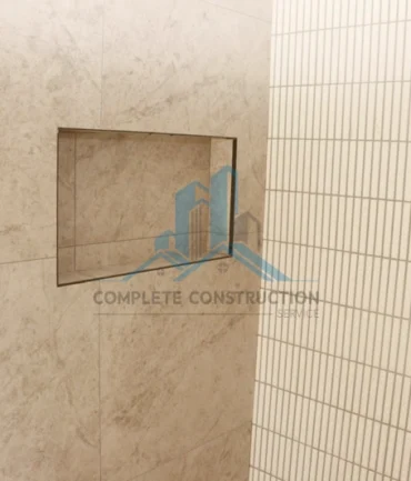 Bathroom tiled shower niche Melbourne