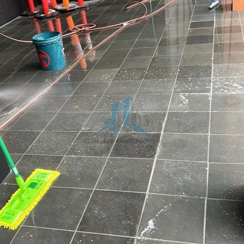 Upgraded the external pavers in Melbourne