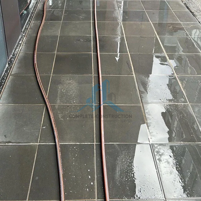 Upgraded the external pavers in Melbourne