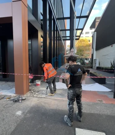 Demolishing the surface for installing new Pavers in Melbourne