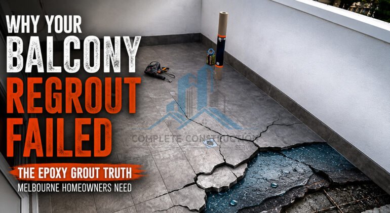 Why Balcony Regrouting Fails: The Epoxy Grout Truth