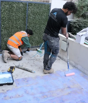 Balcony concrete substrate priming in Port Melbourne